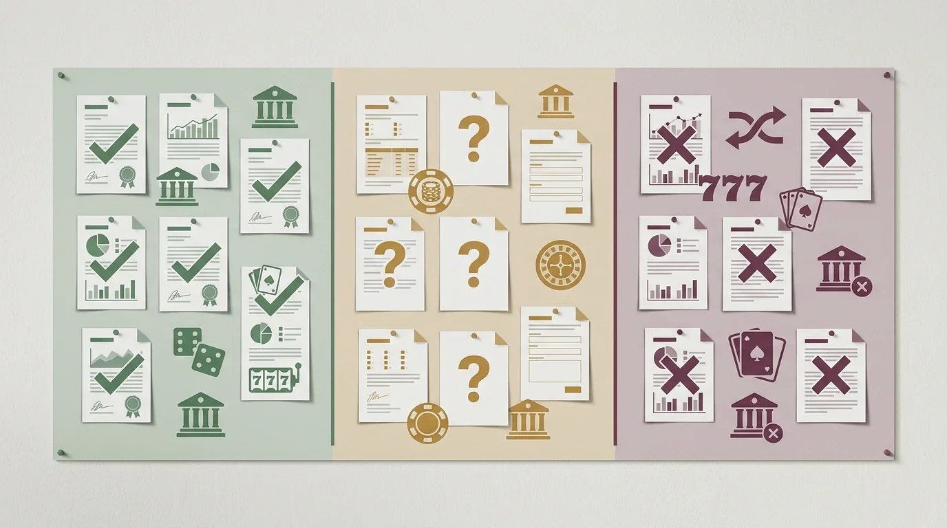 Board comparing Topspin information across payments, games, account access and licensing